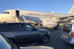 Range-Rovers-at-the-steps-on-tarmac-at-TAG